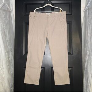 Brax Khaki Cooper Fancy Jean-Like Pants in Sand Colorway NWT Size 44/32